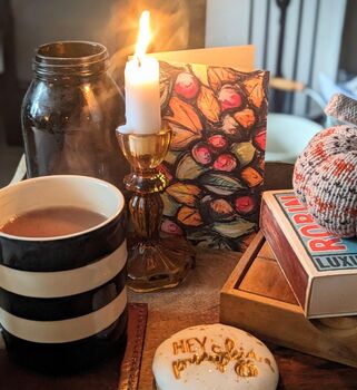 Autumn Wreath Biscuit Box And Greetings Card Gift, 5 of 7