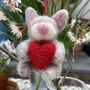 Christmas Gift Bunny Decorations, thumbnail 2 of 6