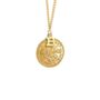 Queen Elizabeth Gold Plated Sixpence Initial Pendant, thumbnail 6 of 11