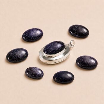 Personalised Sterling Silver Night Sky Gemstone Photo Locket Necklace, 3 of 6