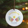 Personalised Rainbow Angel Wings Memorial Decoration, thumbnail 1 of 2