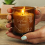 Personalised Birthday Amber Glass Candle – Vanilla Scented, thumbnail 5 of 8