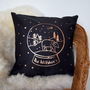 Personalised Snow Globe Christmas Cushion, thumbnail 1 of 2