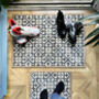 My Mat Patterned Washable My Harlequin Blue Tile Mat, thumbnail 2 of 5