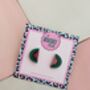 Watermelon Slice Stud Earrings / Summer Fruit Jewellery / Summer Holiday Earrings, thumbnail 3 of 5
