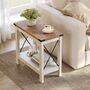 Two Tier Side Table End Table Shelf, thumbnail 1 of 6