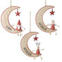 Personalised Wooden Moon Decorations, thumbnail 2 of 3