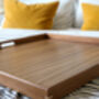 Large, Wooden, Ottoman Tray With Handles, thumbnail 9 of 9