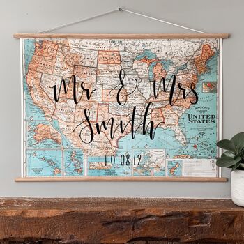 Personalised Bacon's Map Of The USA, 8 of 10