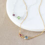 Mother And Child Birthstone Link Necklace, thumbnail 5 of 11