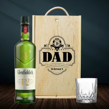 Glenfiddich 12 Whisky With Glass Dad Father's Gift Set, 2 of 4