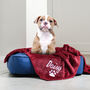 Personalised Red Pet Blanket, thumbnail 1 of 5
