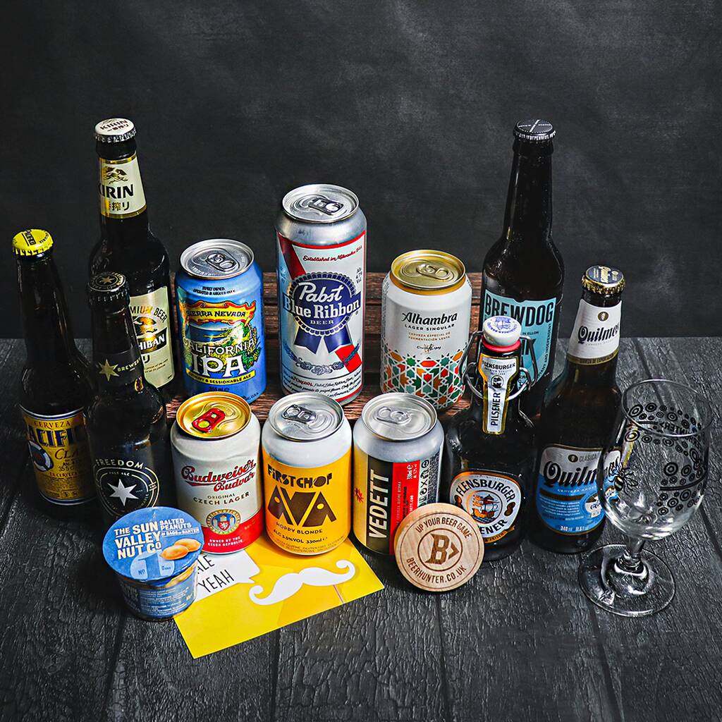 Beers Of The World Mixed Case With Glass 12 Beers By SpiritSmith 
