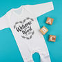 Personalised Welcome To The World Babygrow Baby Gift, thumbnail 6 of 9