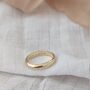 Personalised 9ct Gold D Shape Wedding Ring, thumbnail 1 of 6