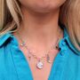 Design Your Own Custom Silver Five Charm Necklace, thumbnail 1 of 10