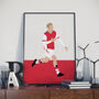 Emile Smith Rowe North London Reds Print, thumbnail 1 of 4