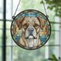 Boxer Stained Glass Effect Suncatcher, thumbnail 5 of 6