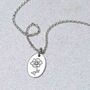Sterling Silver October Birth Flower Necklace, thumbnail 5 of 8