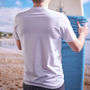 Men's Personalised Your Surfing Holiday White T Shirt, thumbnail 2 of 2