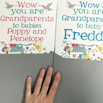 Big Personalised New Grandparents Card, 6 of 7