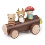 Wooden Log Toy Car With Figures, thumbnail 2 of 2