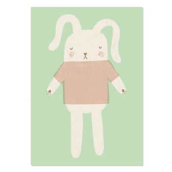 Bunny Toy Children's Print, 4 of 4