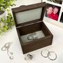 Personalised Wooden Anniversary Cufflink/Trinket Box, thumbnail 9 of 11
