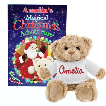 Personalised Christmas Story And Teddy For Kids, 5 of 8