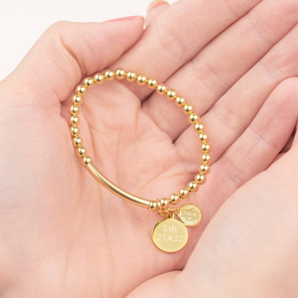 st christopher bracelet gold