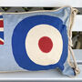 Large Vintage Raf Flag Cushion, thumbnail 2 of 5