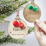 Pom Pom Personalised Christmas Decoration, thumbnail 1 of 10