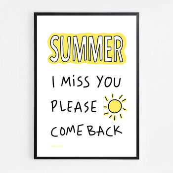 Summer I Miss You, Please Come Back Print, 5 of 8