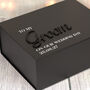 Personalised Groom Or Husband Black Gift Box, thumbnail 3 of 4