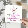 Happy Father's Day Grandfather From The Pink Bump Card, thumbnail 1 of 3