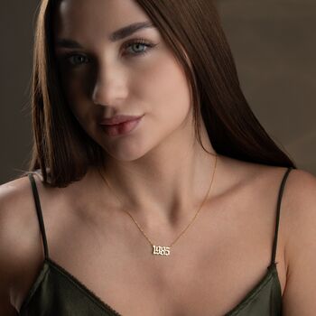 Personalised 'Milestone Year' Necklace, 6 of 8
