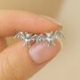 Sterling Silver Bat Stud Earrings, thumbnail 1 of 3