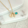 Gold Plated Sagittarius Birthstone Necklace, thumbnail 3 of 6