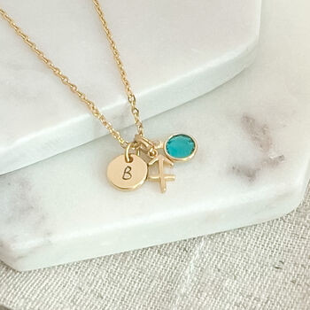 Gold Plated Sagittarius Birthstone Necklace, 3 of 6