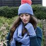 Cashmere Gloves, Hat And Scarf Personalised Gift Set, thumbnail 6 of 10