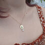 Eco Gold Orbit Necklace, thumbnail 2 of 6