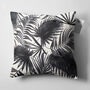 Tropical Black And White Leaves Cushion Cover, thumbnail 5 of 7