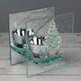 Personalised A Winter's Night Mirrored Glass Tea Light Candle Holder, thumbnail 4 of 6