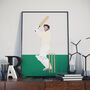 Ian Botham England Cricket Poster Print, thumbnail 1 of 4