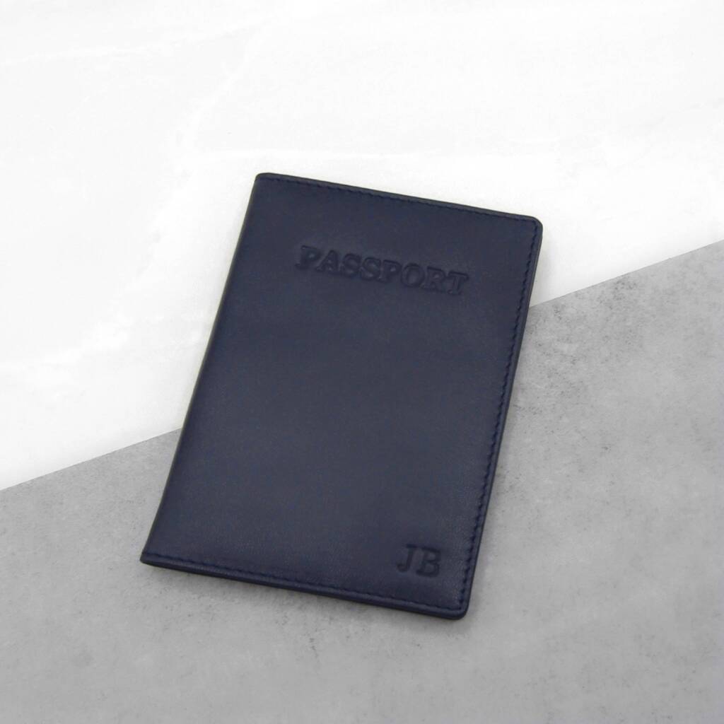 Personalised Leather Passport Cover, 1 of 7