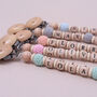 Personalised Crochet And Wood Dummy Clip, thumbnail 5 of 6