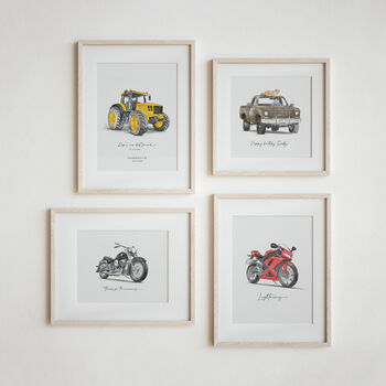 Personalised Car Portrait, Hand Drawn Gift For Him, 10 of 12