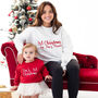 First Christmas Embroidered Personalised Babygro Sleepsuit, thumbnail 4 of 5