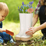 Personalised Large White Wellington Boots Planter, thumbnail 1 of 10