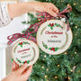 Personalised Family Christmas Embroidered Hoop, thumbnail 3 of 5